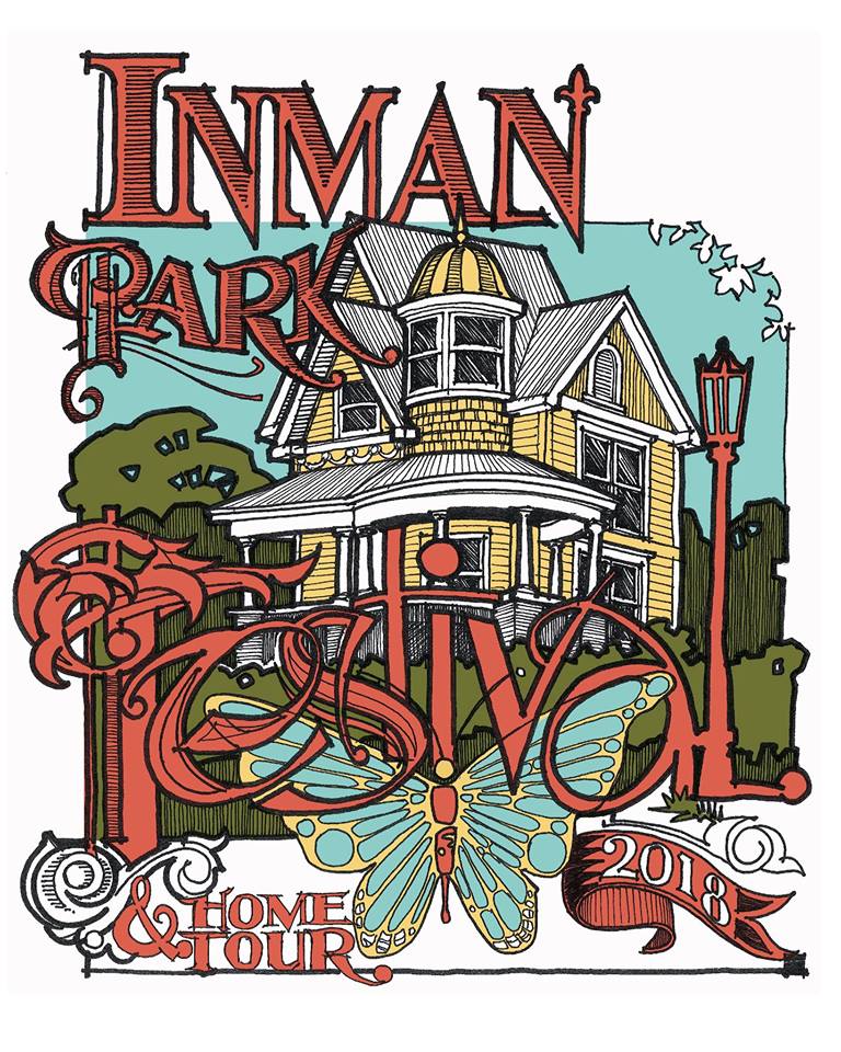 Logo for the Inman Park Festival in Atlanta GA
