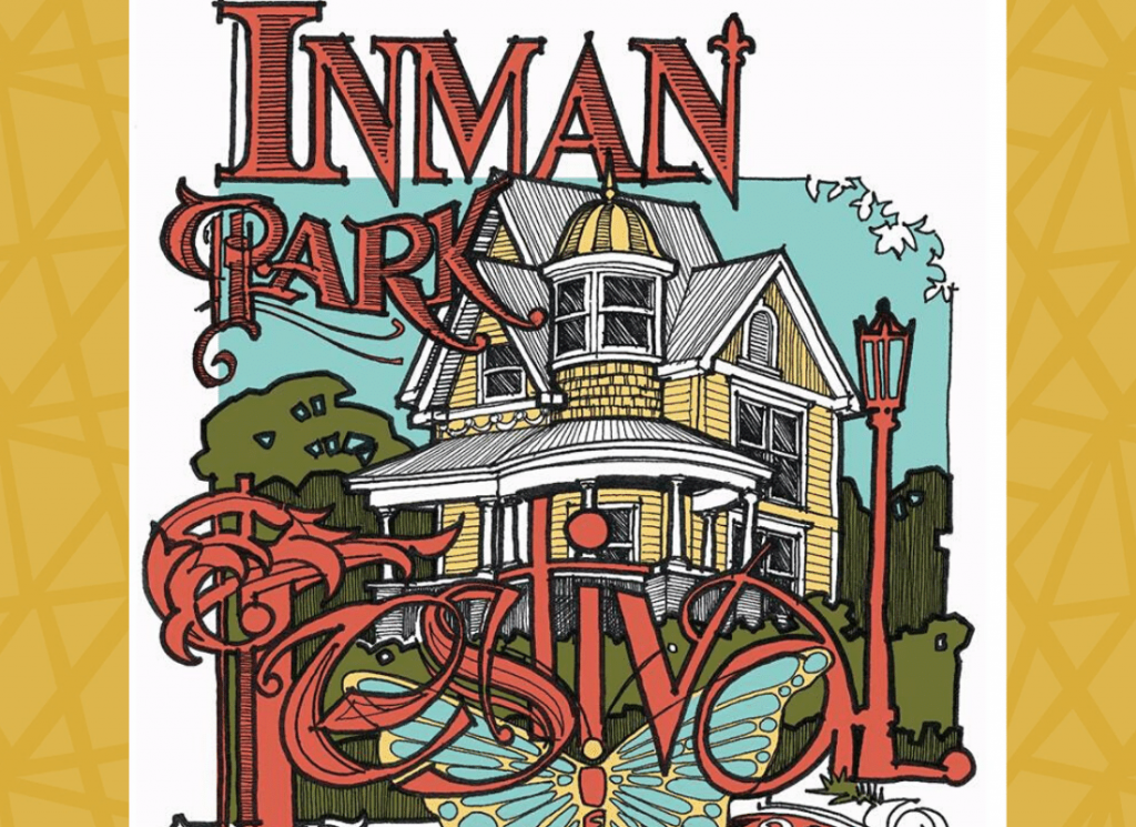 Official poster for the Inman Park Festival in Atlanta every April