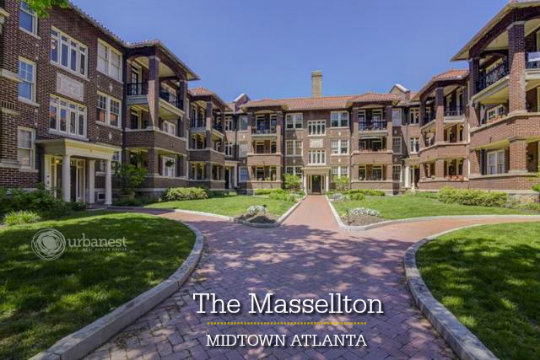 Exterior photo of the Massellton Condominiums in Midtown Atlanta, GA 30308
