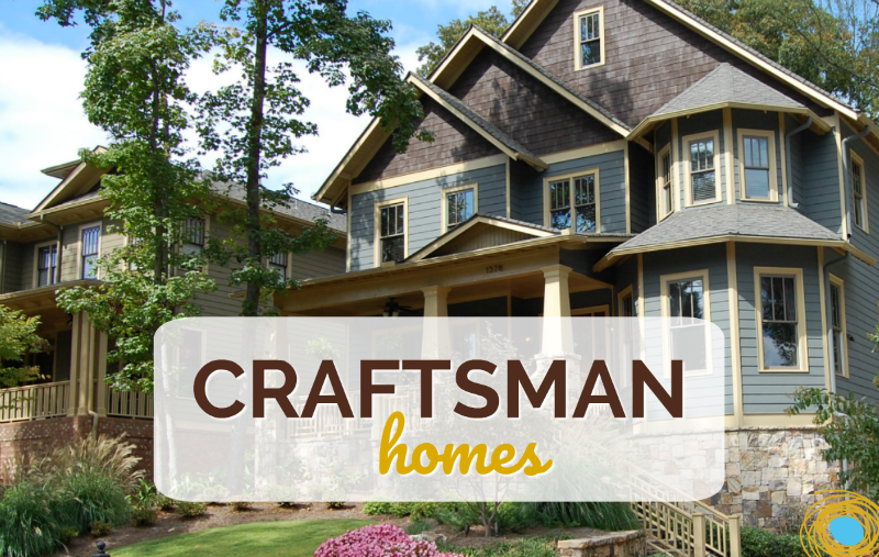 Example of newly built Craftsman style homes for sale in Atlanta's Intown neighborhoods.