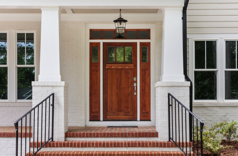 Front door of a home for sale in Poncey Highland Atlanta