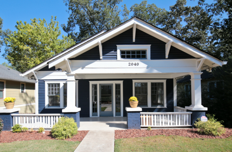 Example of a bungalow home for sale in Adair Park Atlanta - steps from the Beltline trail