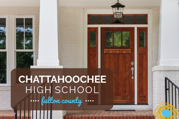 Example of homes for sale in Chattahoochee High School district in Fulton County, Georgia.