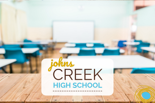 Classroom in the Johns Creek High School district in Fulton County, Georgia.