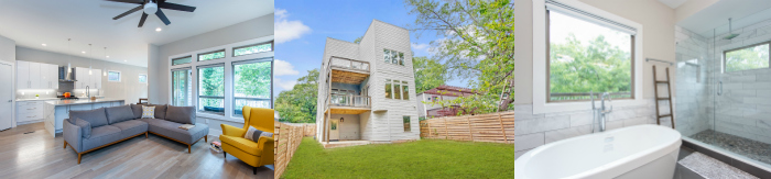 More photos of this modern home for sale in Atlanta's 30316 zip code.
