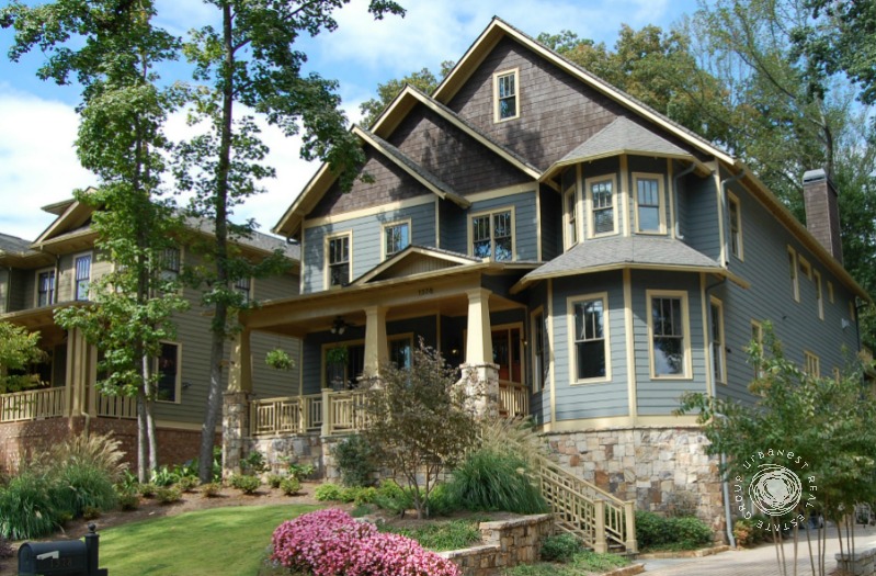 Streets are lined with new and historic Craftsman homes for sale in Atlanta, GA