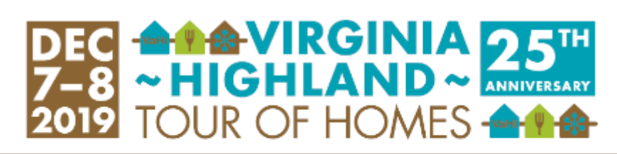 Official logo for the Virginia Highland Tour of Homes this December.