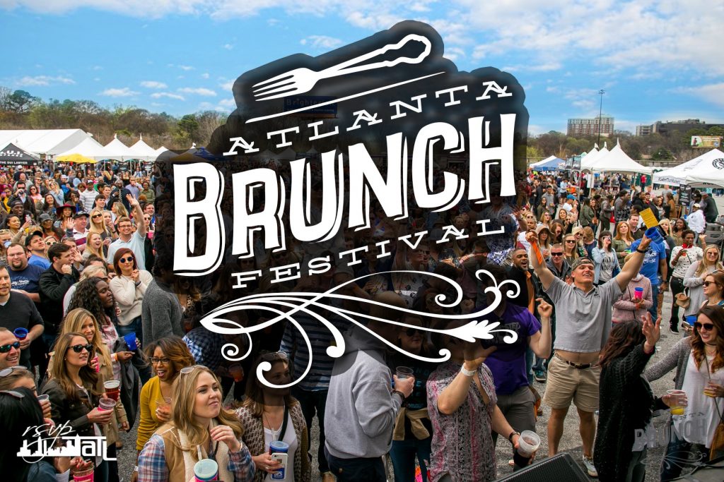 Picture of the Atlanta Brunch festival with live music and attendees.