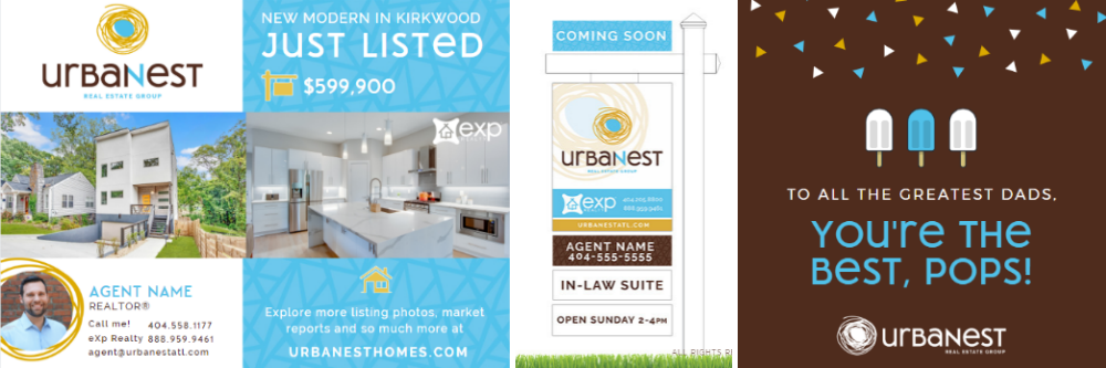 Examples of marketing templates for our real estate agents in Atlanta GA