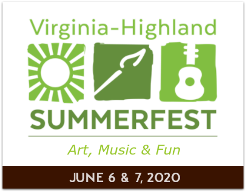Logo for the Virginia Highland Summerfest 2020 festival in Atlanta.