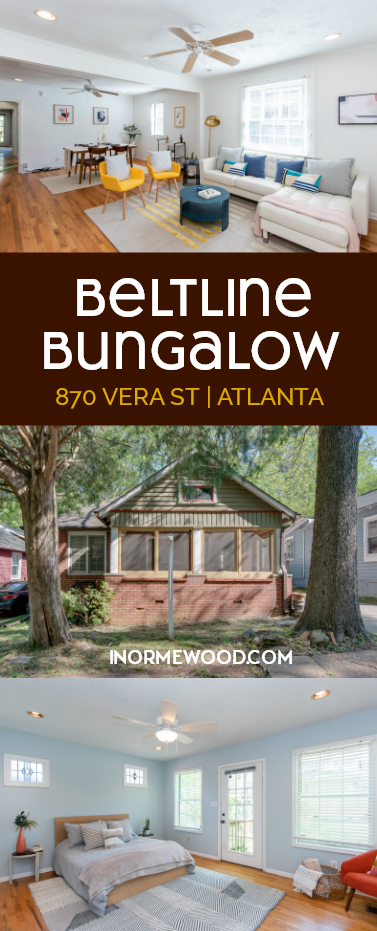 Photo collage of 870 Vera St Atlanta, presented by Urban Nest Atlanta at eXp Realty