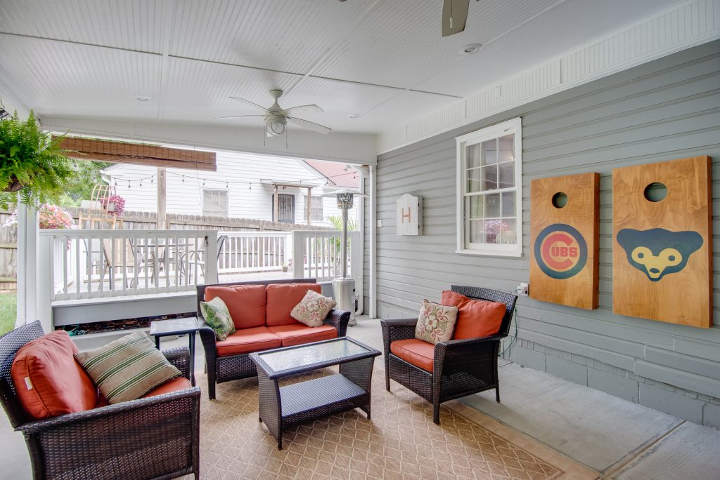 Outdoor living areas in this East Atlanta bungalow home for sale.