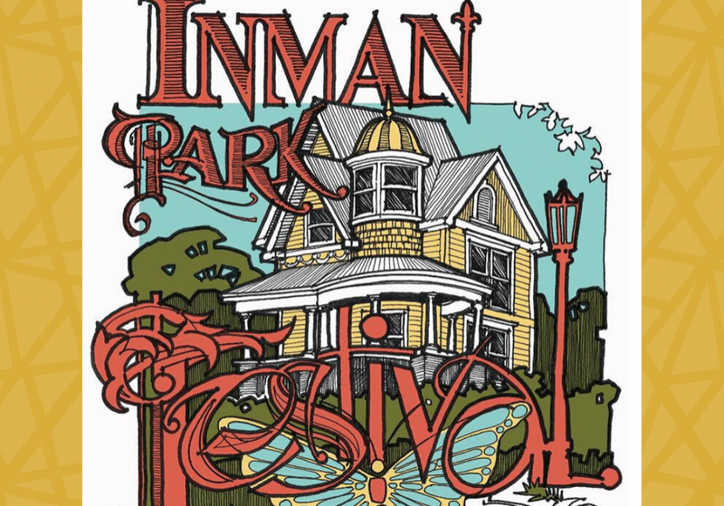 Official poster for the Inman Park Festival in Atlanta every April