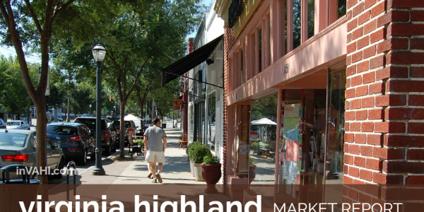 Photo of N Highland Avenue for our Virginia Highland Real Estate Market update